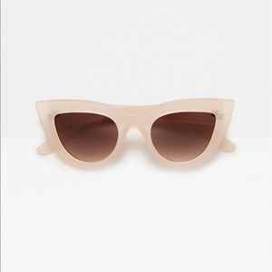 Zara Plastic Frame Sunglasses Natural Matte Finish